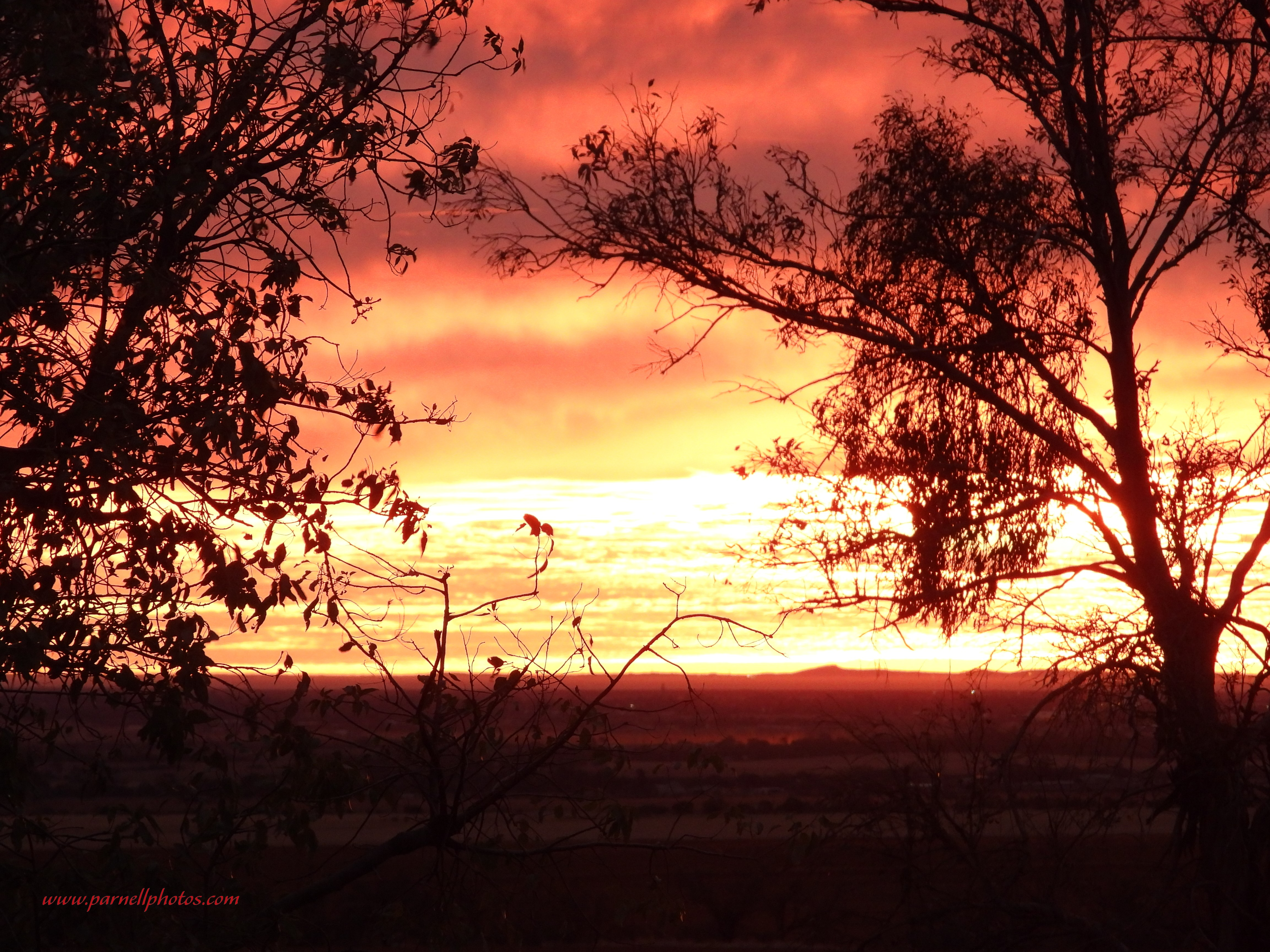 Red Yellow Evening Sky